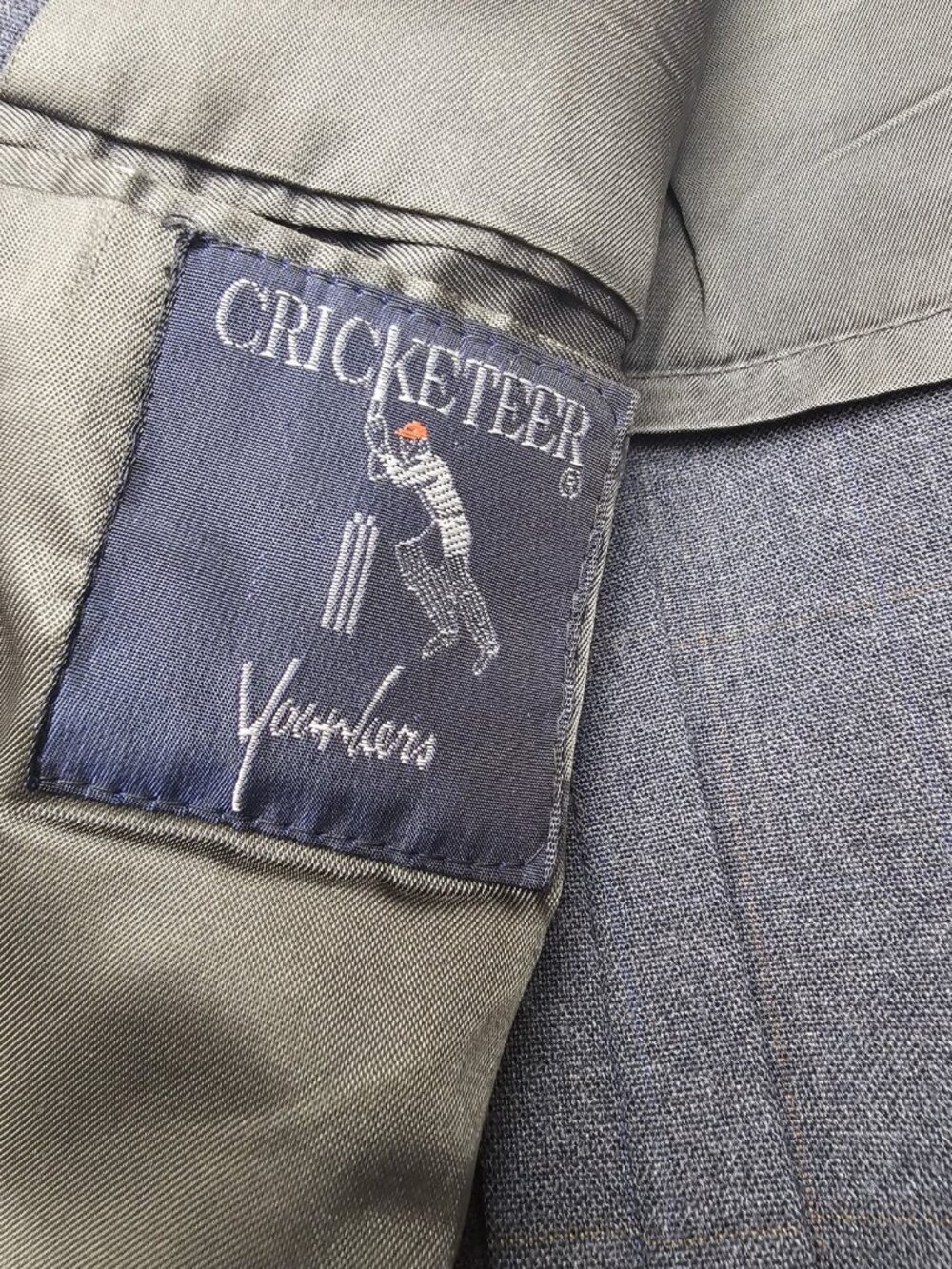 Cricketeer Blazer Suit Jacket Coat Gray Men's Size 42 Regular - Picture 4 of 6